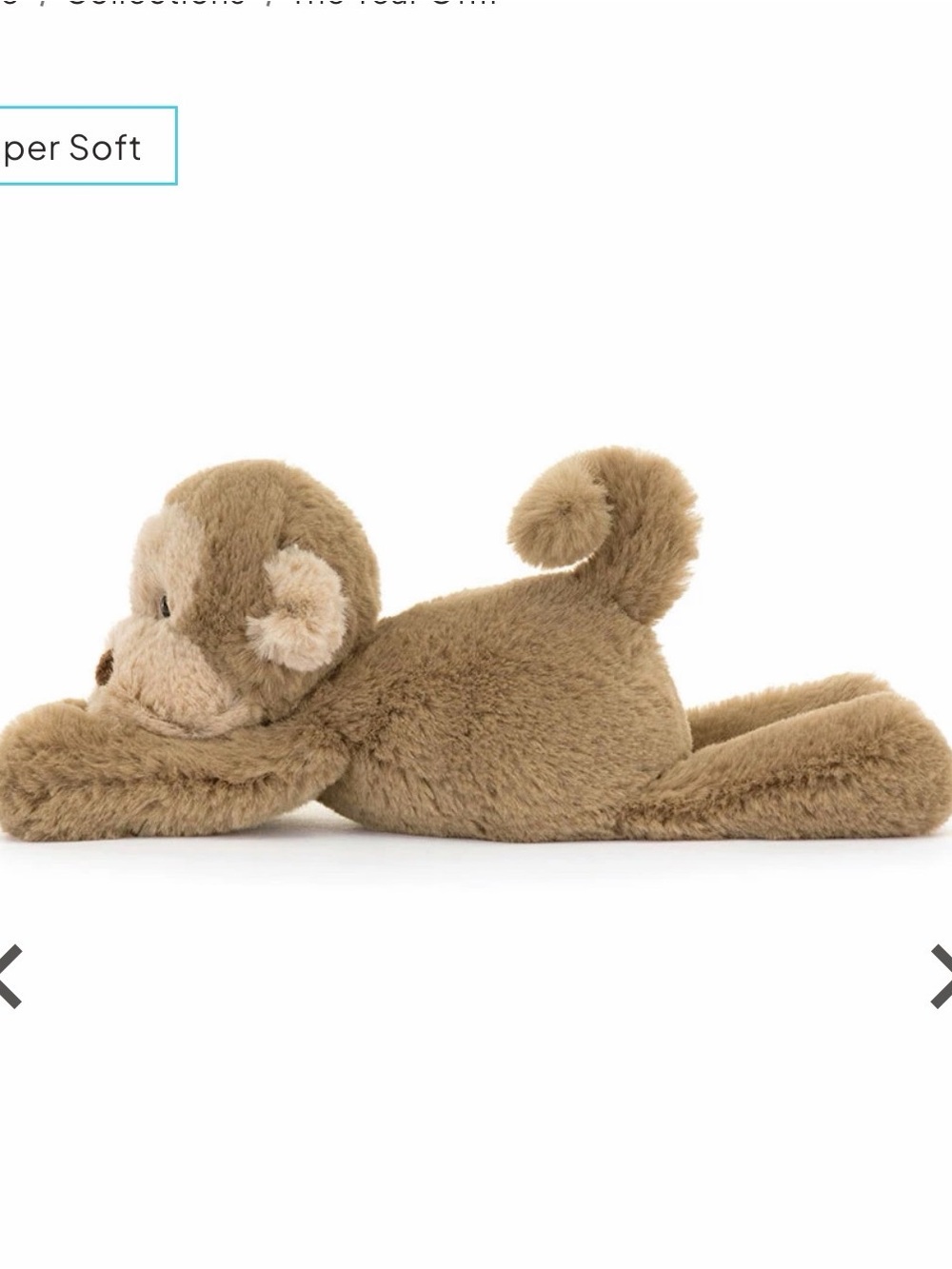 Jellycat Smudge Monkey Tiny - Picture 2 of 7